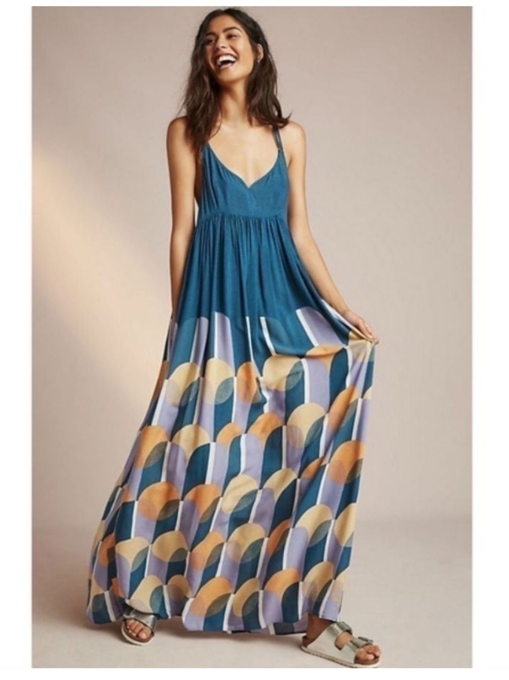 Anthropologie Carla Weeks Setting Sun Gown